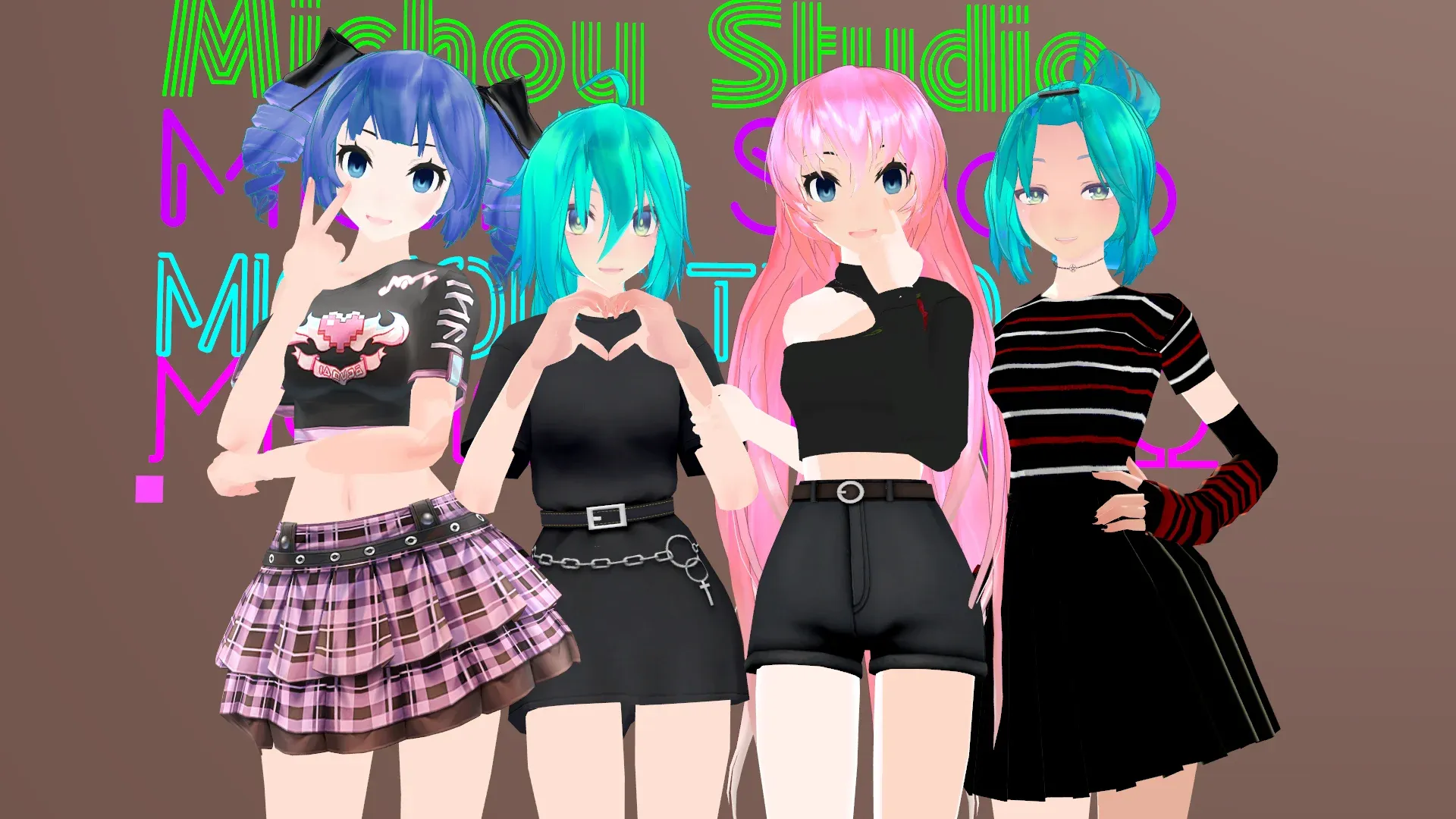 Mesdemoiselles MMDfr — Michou, Eleanor, Puce and Jade
